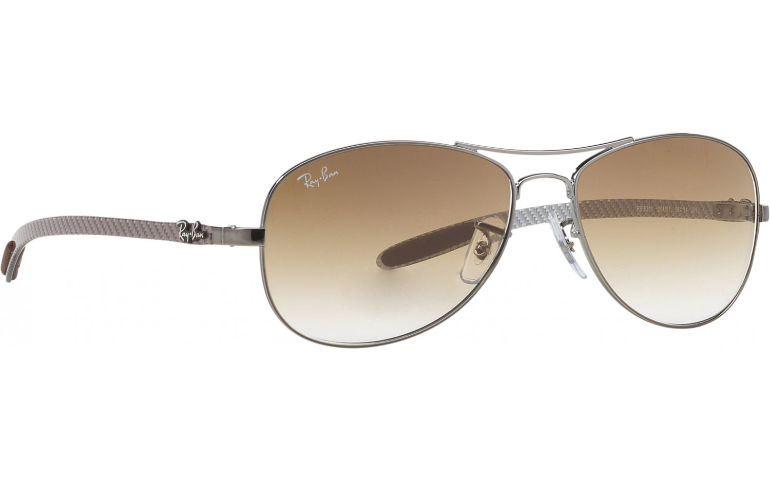 Ray Ban Carbon Fibre Tech RB8301 004 51 59 Sonnenbrillen Glasses Station